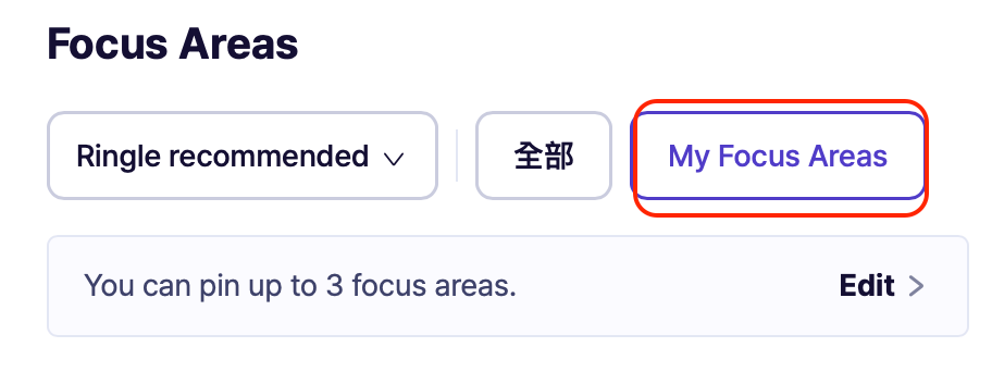 我的集中學習領域