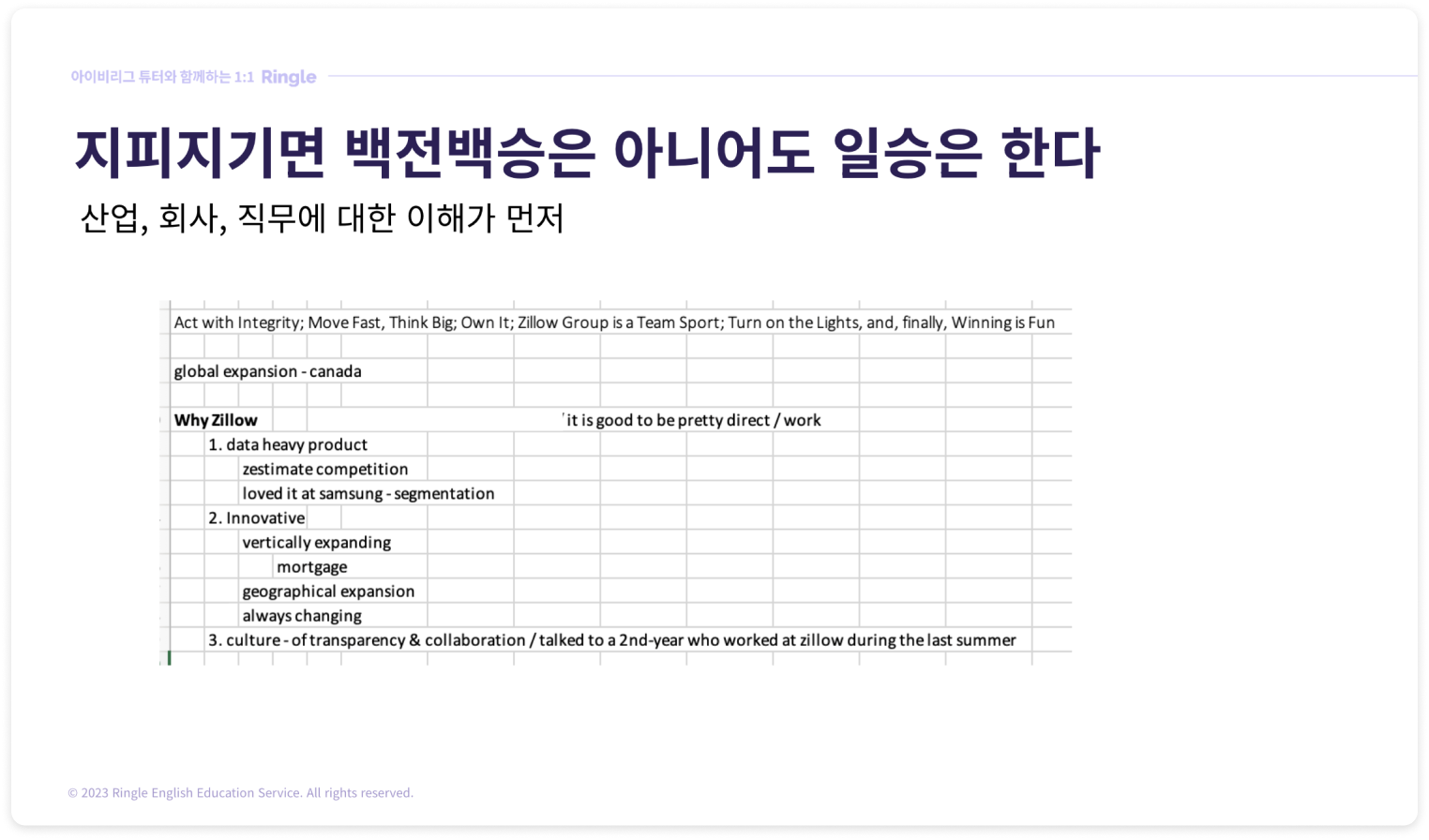 영어 면접에서 성공하기 위한 팁.